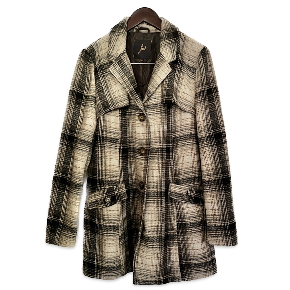 Light Wool Blend Peacoat Size Large